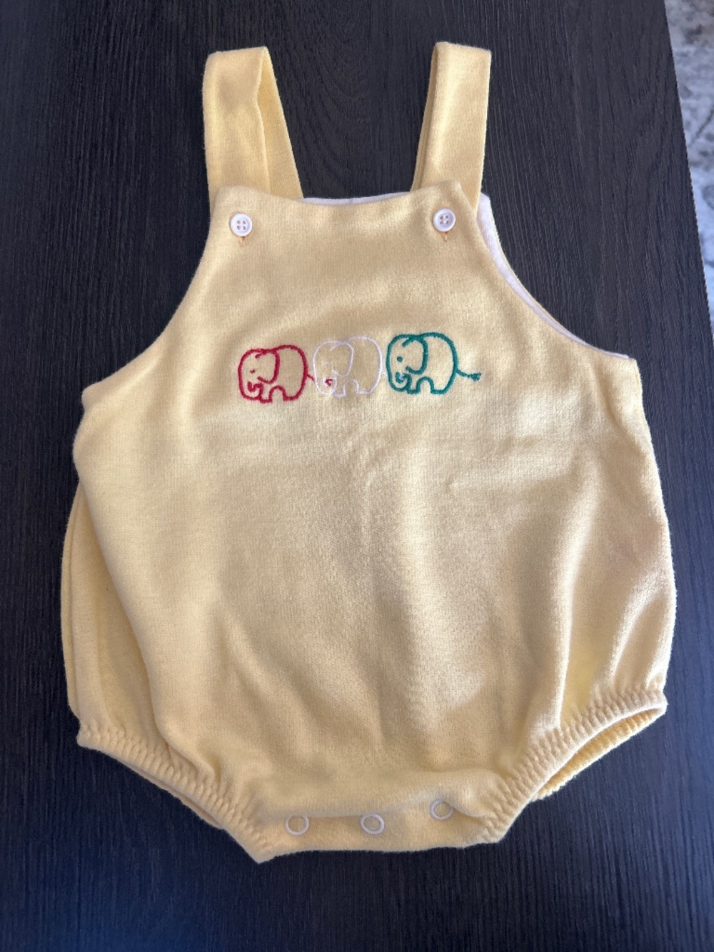 Vintage Yellow Onesie